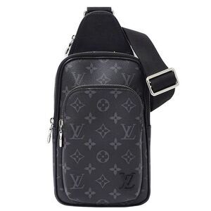 Louis Vuitton Bag Monogram Eclipse Men's Brand Body Bag Avenue Ring Bag PM